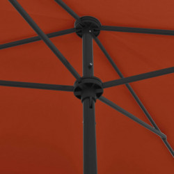 Strandschirm Terracotta-Rot 200x125 cm