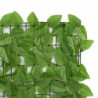 Balkon-Sichtschutz mit Grünen Blättern 500x75 cm