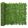 Balkon-Sichtschutz mit Grünen Blättern 400x100 cm