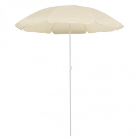 Sonnenschirm mit Stahlmast Sandfarben 180 cm