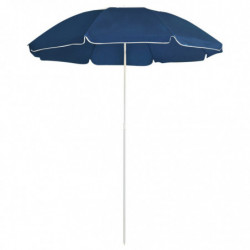 Sonnenschirm mit Stahlmast Blau 180 cm