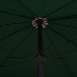 Sonnenschirm mit Mast 200x130 cm Grün
