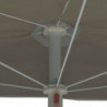 Halb-Sonnenschirm mit Mast 180x90 cm Sandfarben