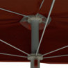 Halb-Sonnenschirm mit Mast 180x90 cm Terracotta-Rot