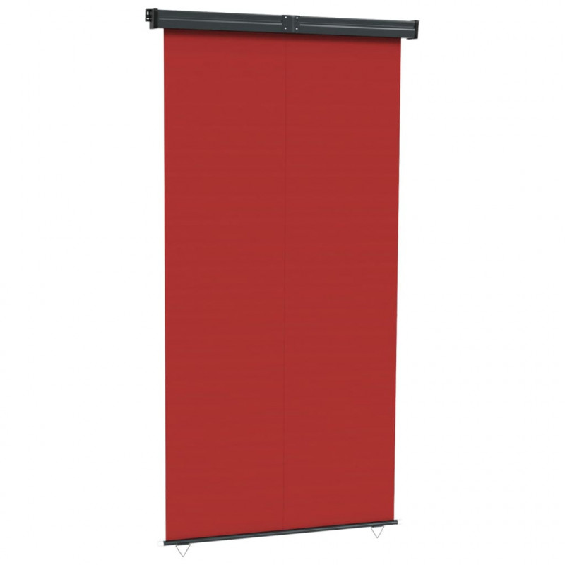 Balkon-Seitenmarkise 140 × 250 cm Rot