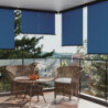 Balkon-Seitenmarkise 160 × 250 cm Blau