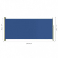 Seitenmarkise Ausziehbar 140x300 cm Blau