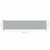 Seitenmarkise Ausziehbar 117x500 cm Grau