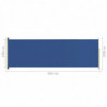 Seitenmarkise Ausziehbar 200x600 cm Blau
