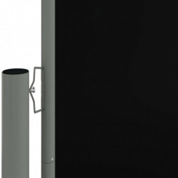 Seitenmarkise Ausziehbar Schwarz 140x1000 cm
