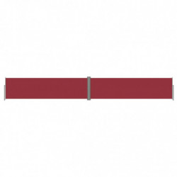 Seitenmarkise Ausziehbar Rot 140x1000 cm