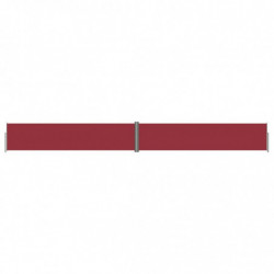 Seitenmarkise Ausziehbar Rot 140x1200 cm
