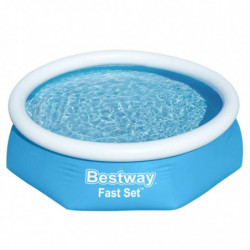 Bestway Schwimmbecken Fast Set Rund 244x61 cm Blau