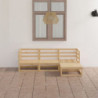 4-tlg. Garten-Lounge-Set Fiorella Kiefer Massivholz