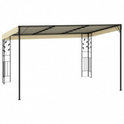 Wand-Pavillon 4x3x2,5 m Cremeweiß