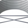 Pflanzkübel Pulverbeschichteter Stahl 440x80x36 cm Silber