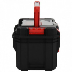 Werkzeugkoffer Schwarz und Rot 45x28x26,5 cm