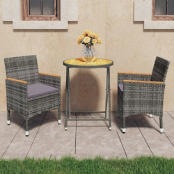 3-tlg. Bistro-Set Poly...