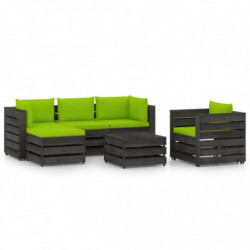 6-tlg. Garten-Lounge-Set...