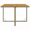 9-tlg. Garten-Essgruppe mit Kissen Poly Rattan Beige