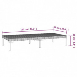 6-tlg. Garten-Lounge-Set mit Auflagen Poly Rattan Dunkelgrau