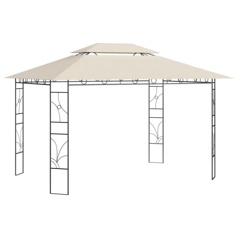 Pavillon Walther 4x3x2,7 m Creme 160 g/m²