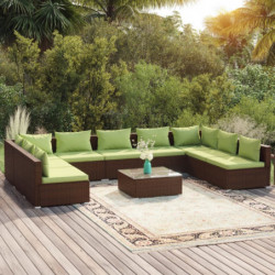 10-tlg. Garten-Lounge-Set...