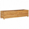 Hochbeet Valter 150x40x38 cm Teak Altholz und Stahl