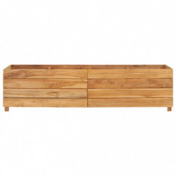 Hochbeet Valter 150x40x38 cm Teak Altholz und Stahl