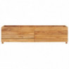 Hochbeet Valter 150x40x38 cm Teak Altholz und Stahl