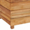 Hochbeet Valter 150x40x38 cm Teak Altholz und Stahl