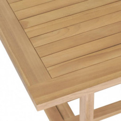 Ausziehbarer Gartentisch 180-280x100x75 cm Massivholz Teak