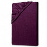 Jersey Spannbettlaken 140-160x200cm Aubergine