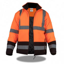 Winter Warnschutzjacke reflektierend Orange XL