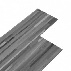 PVC Laminat Dielen Selbstklebend 2,51 m² 2 mm Gestreift Grau