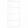 Schiebetür ESG Glas und Aluminium 102,5x205 cm Weiß