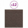 Wandpaneele 12 Stk. Taupe 30x30 cm Stoff 1,08 m²