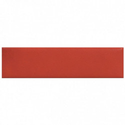 Wandpaneele 12 Stk. Rot 60x15 cm Kunstleder 1,08 m²