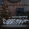 Weihnachtsdekoration Rentiere Schlitten 140 LEDs Outdoor Silber