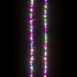 LED-Lichterkette mit 400 LEDs Pastell Mehrfarbig 8 m PVC
