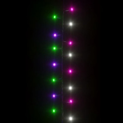 LED-Lichterkette mit 400 LEDs Pastell Mehrfarbig 4 m PVC