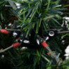 Weihnachtsbaum mit LEDs & Zapfen Grün & Weiß 120 cm PVC & PE