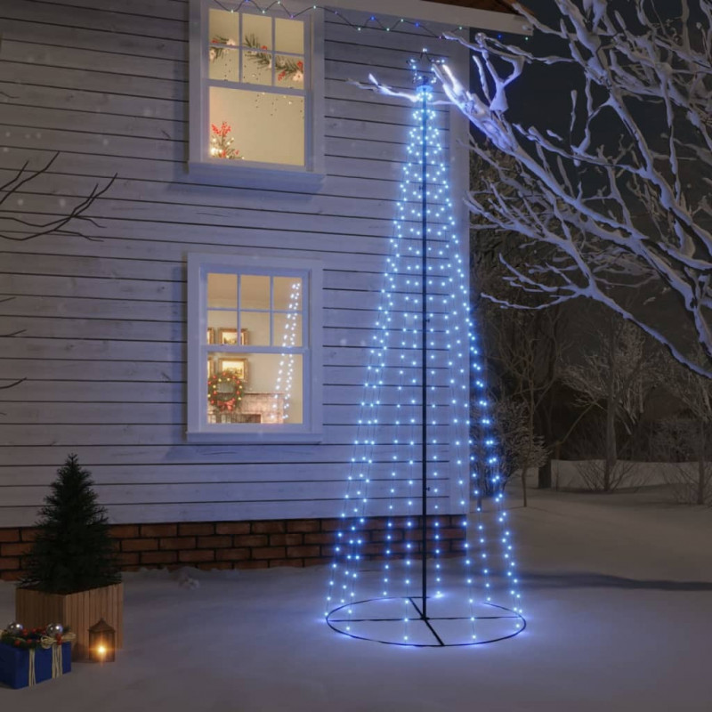 LED-Weihnachtsbaum Kegelform Blau 310 LEDs 100x300 cm