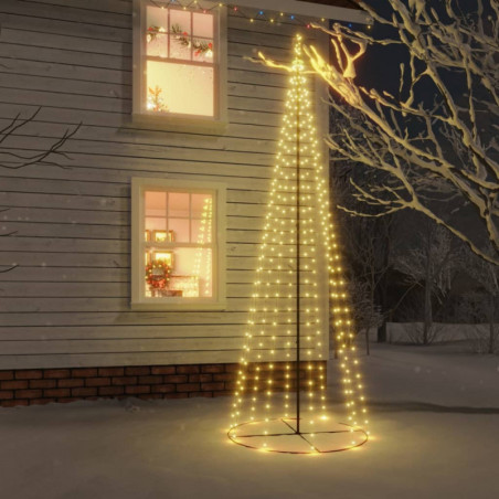 LED-Weihnachtsbaum Kegelform Warmweiß 732 LEDs 160x500 cm