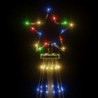 LED-Weihnachtsbaum mit Erdnägeln Mehrfarbig 108 LEDs 180 cm