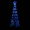 LED-Weihnachtsbaum mit Erdnägeln Blau 108 LEDs 180 cm