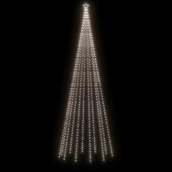 Weihnachtsbaum mit Erdnägeln Kaltweiß 732 LEDs 500 cm