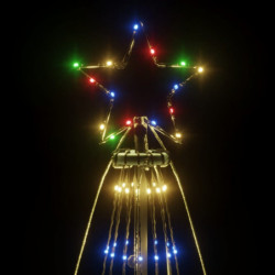 LED-Weihnachtsbaum mit Erdnägeln Mehrfarbig 1134 LEDs 800 cm
