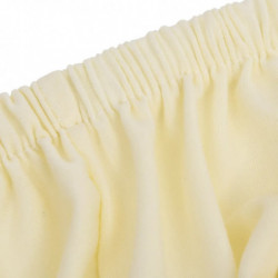 Stretch Sofahusse 2-Sitzer Creme Polyester-Jersey