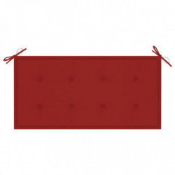 Gartenbank-Auflage Rot 100x50x3 cm
